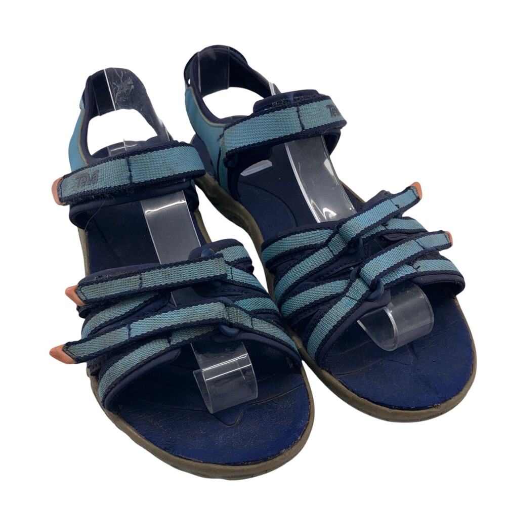 Teva Blue Pink Tirra Hook Loop Adjustable Quick Dry Outdoor Sandal Shoes